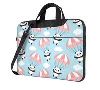 Salelf Cute Panda Flying in the Sky for 360 Protection Laptop Bag for 13-15.6 Inch, Business Messenger Aktentasche