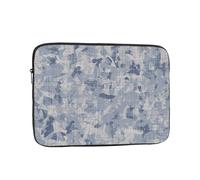 Salelf French Linen Melierter Print2 Laptophülle für 10-17 Zoll MacBook Air/Pro, Dell, HP, stoßfest, wasserabweisend, Schutzhülle für Schule und Reisen