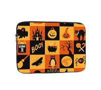 Salelf Halloween-Banner-Symbole für Laptop-Hülle für 10-17 Zoll MacBook Air/Pro, Dell, HP, stoßfest, wasserabweisend, Schutzhülle für Schule und Reisen