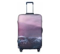 Salelf Lighthouse Waves Torrential Rain for Luggage Cover Washable Elasticated Suitcase Covers TSA Approved Stylish Dust and Scratch Resistant Case Protector for Kids and Adults, Weiss/opulenter
