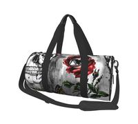 Salelf Totenköpfe Rosen für Seesack, wasserdichte große Seesack, Weekender Bag, Turnbeutel, Sporttasche, Übernachtungstasche