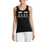 Sales Quota exceeded Celebration Damen Baumwolle Tank Top T-Shirt Schwarz, Schwarz , XL