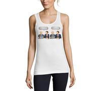 Sales Quota exceeded Celebration Damen Baumwolle Tank Top T-Shirt Weiß, weiß, XL