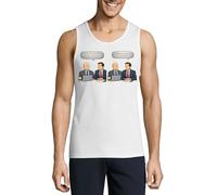 Sales Quota exceeded Celebration Herren Baumwolle Tank Top T-Shirt Weiß, weiß, M