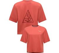 Salewa - Atmungsaktives Urban-T-Shirt aus Baumwolle - Damen / Frau - Eagle Loose T-Shirt W Etruscan Red - Eagle Loose T-Shirt W Etruscan Rot XS