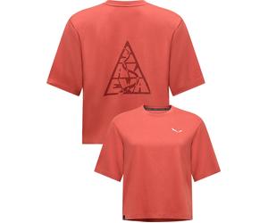 Salewa - Atmungsaktives Urban-T-Shirt aus Baumwolle - Damen / Frau - Eagle Loose T-Shirt W Etruscan Red - Eagle Loose T-Shirt W Etruscan Rot L