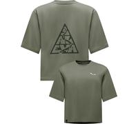 Salewa - Atmungsaktives Urban-T-Shirt aus Baumwolle - Damen / Frau - Eagle Loose T-Shirt W Faded Green - Eagle Loose T-Shirt W Faded Green Grün XS