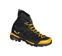Salewa Wanderschuhe Ortles Light MID Powertex (Winterwanderung/Trekking, wasserdicht) schwarz/gold Herren, Größe Euro (US) 45 (11,5)