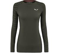 Salewa Cristallo Warm AMR Damen Longsleeves Merino oliv Größe XS Trekking Hautfreundlich Merinowolle
