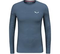 Salewa Cristallo Warm AMR Herren Longsleeves blau Größe L Trekking Hautfreundlich Merinowolle