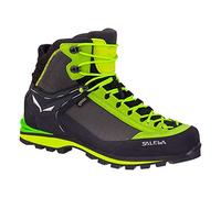 Salewa Wanderschuhe Crow GTX (Berg-Trekking, Veloursleder, wasserdicht) schwarz/lime Herren, Größe Euro (US) 44 (10,5)
