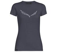Salewa Damen Blusen und T-Shirts Solid Dry W S/Tee, Premium Navy Melange, 48/42, 00-0000027019