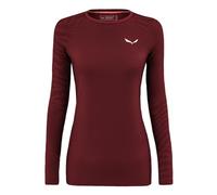 Salewa Damen Cristallo Warm Amr W L/S Tee. Longsleeve Tee, Syrah, S EU