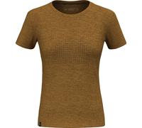 Salewa Eagle Dotted Mountain Trainer Merino T-Shirt Damen, golden brown - 36