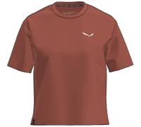 Salewa - Atmungsaktives Urban-T-Shirt aus Baumwolle - Damen / Frau - Eagle Loose T-Shirt W Etruscan Red - Eagle Loose T-Shirt W Etruscan Rot S