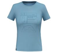 Salewa Damen Eagle Pack Dry T-Shirt (Größe M, blau)