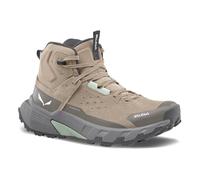 Salewa Wanderschuhe Pedroc 2 Leather MID PTX (Wildleder, Speed-Hiking, wasserdicht) hellbraun/grau Damen, Größe Euro (US) 40,5 (9)