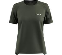 Salewa Puez AM Hyb Damen T-Shirt kurzarm Dark Olive Gr. L