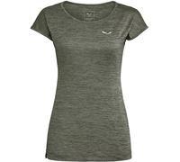 Salewa Damen Puez Melange Dry T-Shirt (Größe 3XL, oliv)
