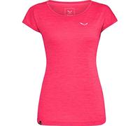 SALEWA Damen T-Shirt "Puez Melange Dryton" (26538) 44 rose red melange
