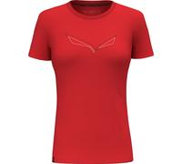 Salewa - Women's Pure Eagle Frame Dry T-shirt - T-Shirt, Gr. S 36, rot (FlameMelange)
