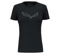 Salewa Damen Pure Eagle Frame Dry T-shirt W Sport T Shirt, Black Out Melange, S EU