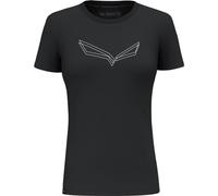 Salewa - Women's Pure Eagle Frame Dry T-shirt - T-Shirt, Gr. XL 42, schwarz (BlackOutMelange)
