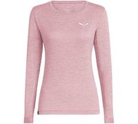 Salewa - Puez Melange Dry’Ton Langarm T-Shirt Damen Pink (Gr.44)