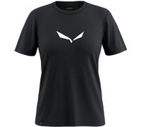 Salewa Solidlogo Dri-Release Damen T-Shirt schwarz/Logo weiß - 36