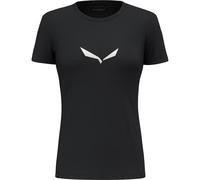 Salewa Solidlogo Dri-Release Damen T-Shirt schwarz/Logo weiß - 34
