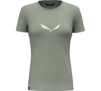 Salewa Solid Dri-Release - T-Shirt Bergsport - Damen I38 D32 Light Green/White