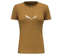 Salewa Damen Solid Dry W T-shirt., Golden Brown New Logo, L EU
