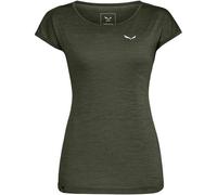 SALEWA Damen T-Shirt "Puez Melange Dryton" (26538) 38 dark olive melange