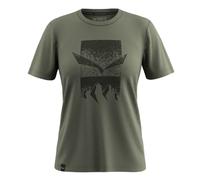Salewa T-Shirt Eagle 3-Cime Damen Kurzarm Lyocell (Tencel) oliv (Faded Green) Größe S