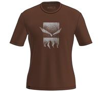 Salewa Eagle 3cime Kurzarm-t-shirt S Earth Brown