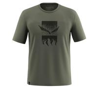 Salewa Eagle 3cime Kurzarm-t-shirt XL Faded Green