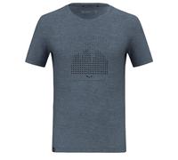 Salewa Eagle Dotted Mountain Trainer Merino T-Shirt Herren, java blue - 50/L - JAVA BLUE - Gr. M