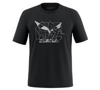 Salewa T-Shirt Eagle Geometric Funktionsshirt Herren Schwarz Größe M