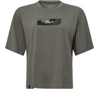 Salewa Eagle Hybrid Loose Damen T-Shirts oliv Größe L Trekking Hautfreundlich Lyocell (Tencel™)