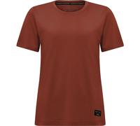 Salewa Damen T-Shirt Eagle Logo Patch Etruskisches Rot Größe 36