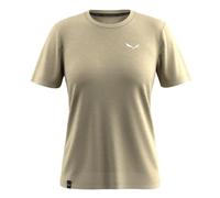 Salewa Kurzärmeliges T-shirt Für Frauen Frau Eagle Minilogo Am W Beige Größe M