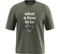 SALEWA Eagle Outside Herren-T-Shirt, Größe M S/S Tee, Faded Green, Large