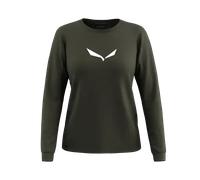 Salewa Eagle Solidlogo Dry Tee W Damen Langarmshirt Dark olive Gr. 42/36
