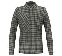 Salewa Fanes Flannel 5PL W L/S - Langarm Hemd- Herren 46 Grey/Dark Green
