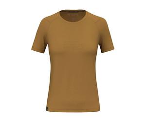 Salewa Funktionsshirt "Eagle Poem" in Hellbraun - Größe 40 | Damen Outdoor Tops Shirts