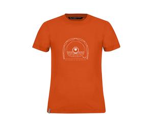 Salewa Funktionsshirt "Graphic Dry" in Orange - Größe 116 | Kinder Oberteile