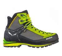 Salewa Wanderschuhe Crow GTX (Berg-Trekking, Veloursleder, wasserdicht) schwarz/lime Herren, Größe Euro (US) 44 (10,5)