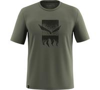 Salewa Eagle 3cime Kurzarm-t-shirt XL Faded Green
