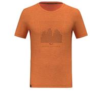 Salewa T-Shirt Eagle Dotted Mountain Merino Herren – Burnt Orange – XL