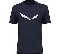 Salewa Herren Hemden und T-Shirts SOLIDLOGO Dry M S/Tee, Premium Navy Melange, 46/S, 00-0000027018